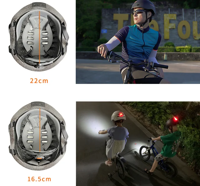 ※ヘルメットは水平に被り、過度に前傾・後傾しないようにしっかりグラつきなく固定してください。
